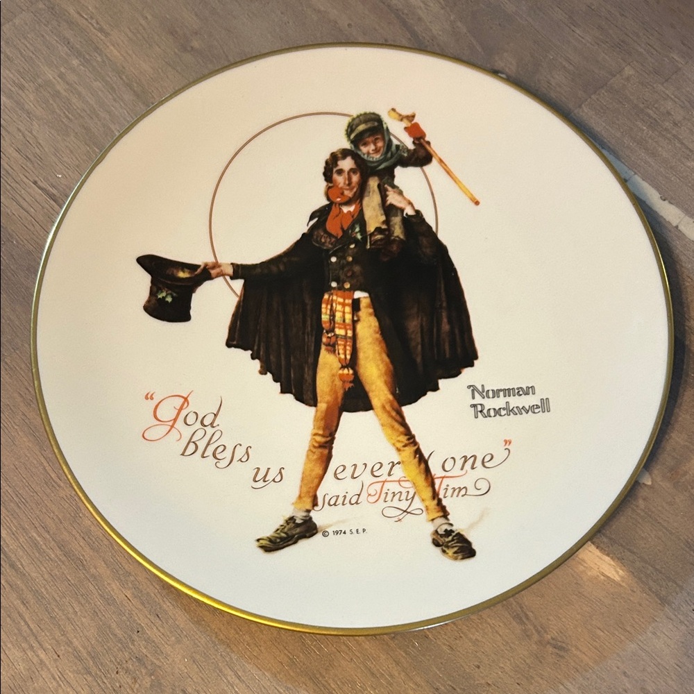 Vintage 1974 Norman Rockwell Collectors Plate